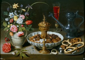 Naturaleza muerta - Pintura de Clara Peeters (1594-1658) de Charlotte Evans