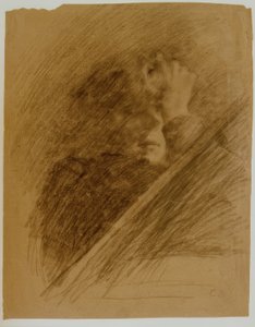 Autorretrato con el brazo apoyado