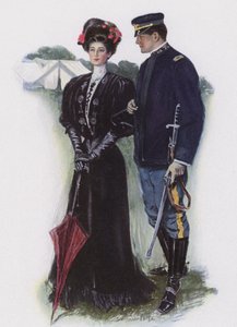 Dama y un soldado