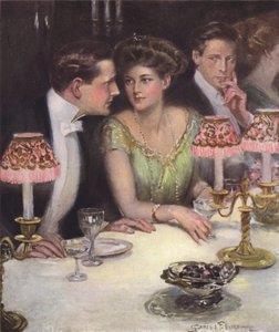 Los únicos dos en la cena de Clarence F. Underwood