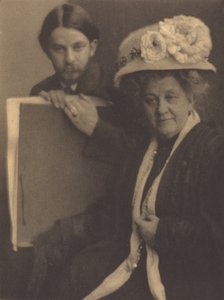 Alvin Langdon Coburn y su madre, c.1909