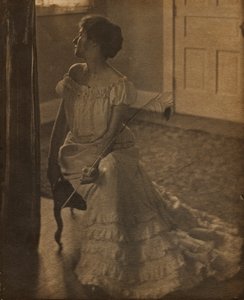La pluma de pavo real, c. 1902 de Clarence H. White