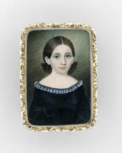 Retrato de una niña, c.1845 de Clarissa Peters