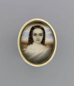Retrato de una niña, c.1852 de Clarissa Peters