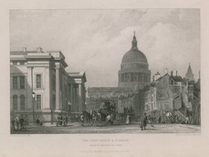 La oficina de correos y la Catedral de San Pablo de Clarkson Frederick Stanfield