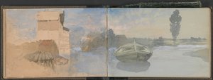 Cuaderno de bocetos de la Isla de Wight y Kent de Clarkson Stanfield