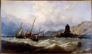 Bahía de Oxwich, Gales del Sur de Clarkson Stanfield