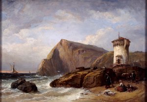 Torre de Terracina, 1854 de Clarkson Stanfield