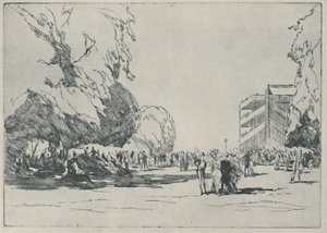 Ascot - El Paddock, 1914, 1920 de Claude Allin Shepperson