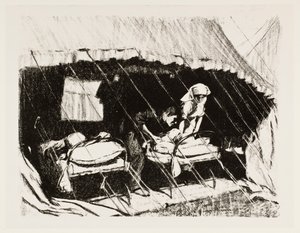 Estación de despeje de bajas en Francia, 1917 de Claude Allin Shepperson