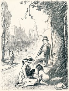 En los Jardines de Kensington - Etapa Seis, c. 1920 de Claude Allin Shepperson