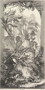 Jardín Rocaille, ca. 1737 de Claude Augustin Duflos