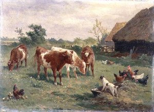 Perro en el pesebre de Claude Cardon