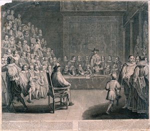 Juicio del Rey Carlos I, Palacio de Westminster de Claude Dubosc