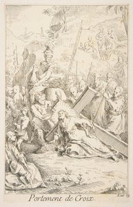 Llevando la Cruz de Claude Gillot, Jacques Gabriel Huquier