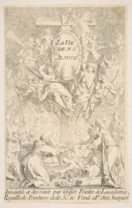 Frontispicio de la serie La vida de Cristo de Claude Gillot, Jacques Gabriel Huquier