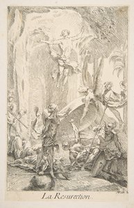 Resurrección. s.f. Creadores: Claude Gillot, Jacques Gabriel Huquier de Claude Gillot, Jacques Gabriel Huquier