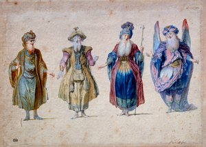 Cuatro sacerdotes de teatro
