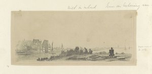 Paisaje con canal, pescadores y lechero Recueil de quatre-vingt-cinq estampes originales (título de la serie)