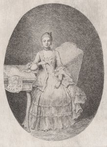 Retrato de Marguerite Le Comte, 1764