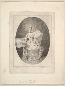 Retrato de Marguerite Le Comte de Claude Henri Watelet
