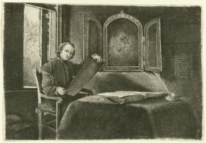 Retrato de Ponce-François Copette como Abraham Francen de Claude Henri Watelet