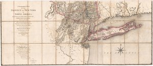 A Chorographical Map of the Province of New-York by Sauthier [Parte inferior del mapa]. de Claude Joseph Sauthier