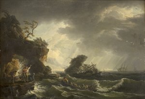 Un naufragio de Claude Joseph Vernet
