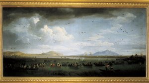Carlos de Borbón cazando patos en el Lago Patria de Claude Joseph Vernet
