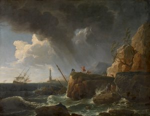 Paisaje marino de Claude Joseph Vernet