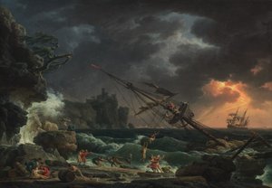 El naufragio de Claude Joseph Vernet