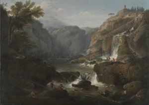 Las cascadas en Tívoli, 1737 de Claude Joseph Vernet