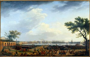 Vista del puerto de Toulon y el Arsenal de Claude Joseph Vernet