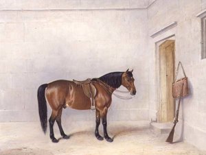 Poni de tiro ensillado de Claude L. Ferneley