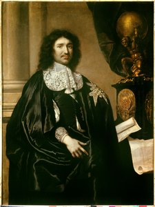 Retrato de Jean Baptiste (Jean-Baptiste) Colbert (1619-1683) Ministro de Luis XIV. Pintura de Claude Lefebvre (1632-1675). 1666 de Claude Lefebvre