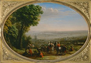 El sitio de La Rochelle. Luis XIII en el sitio de La Rochelle ...