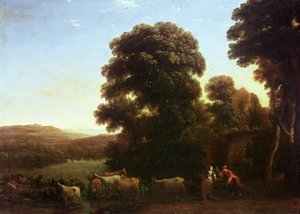 Un Paisaje Pastoral de Claude Lorrain