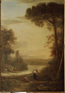 Paisaje con Tobías y el Arcángel Rafael (1639, óleo sobre lienzo).