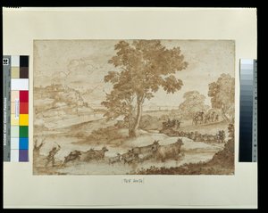 Paisaje con el viaje de Jacob de Claude Lorrain
