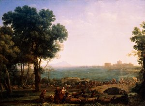 Batalla en el puente, Batalla entre los emperadores Majencio y Constantino, 1655 de Claude Lorrain