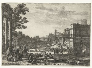 Foro Romano de Roma El Campo Vaccino de Claude Lorrain