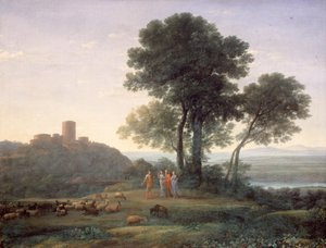 Jacob con Labán y sus hijas de Claude Lorrain