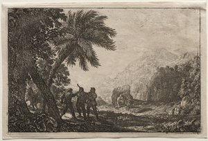 paisaje con bandoleros de Claude Lorrain