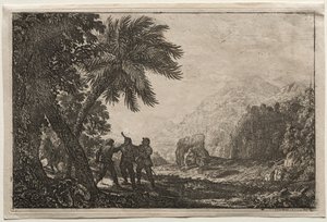 Paisaje con bandidos de Claude Lorrain