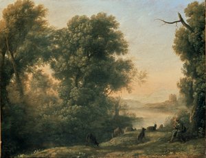 Paisaje con un cabrero de Claude Lorrain