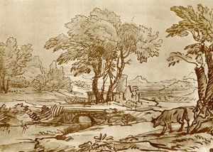 Paisaje con puente de Claude Lorrain