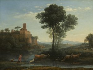 Paisaje con el viaje de Jacob, 1677 de Claude Lorrain