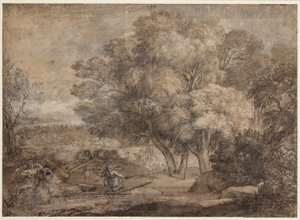 Paisaje con Narciso y Eco de Claude Lorrain