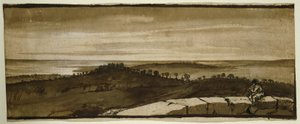 Panorama desde el Sasso, 1649-1655 de Claude Lorrain