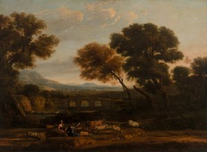 paisaje pastoril de Claude Lorrain